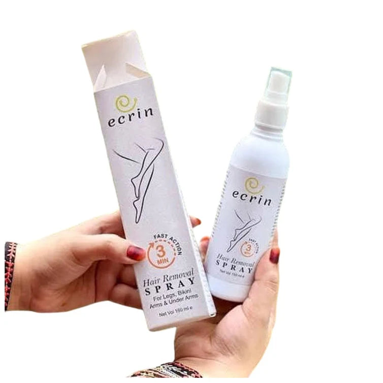 New Ecrin Hair Removal Foaming Spray 200ml with advance formula and refreshing fragrance for gentle hair removal