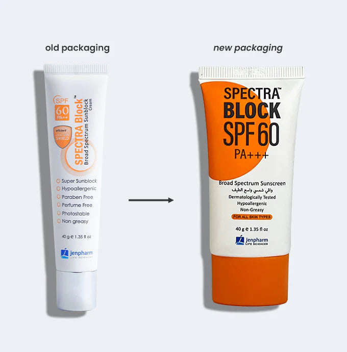 Jenpharm Spectra Block SPF-60 product benefits and dermatological formula information