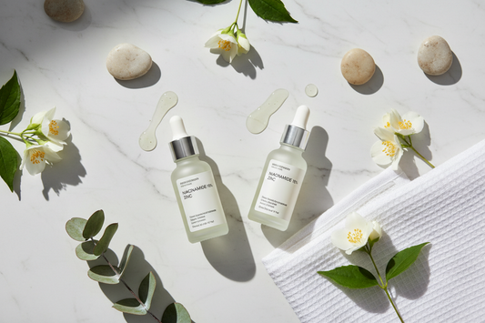 Niacinamide skincare serums The Ordinary and Korean beauty products for brightening and pore care | Glow Darling Pakistan