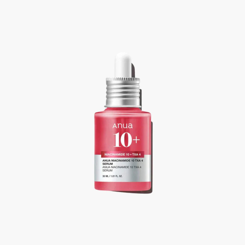 Anua Niacinamide 10% + TXA 4% Serum 30ml bottle with brightening and dark spot treatment formula