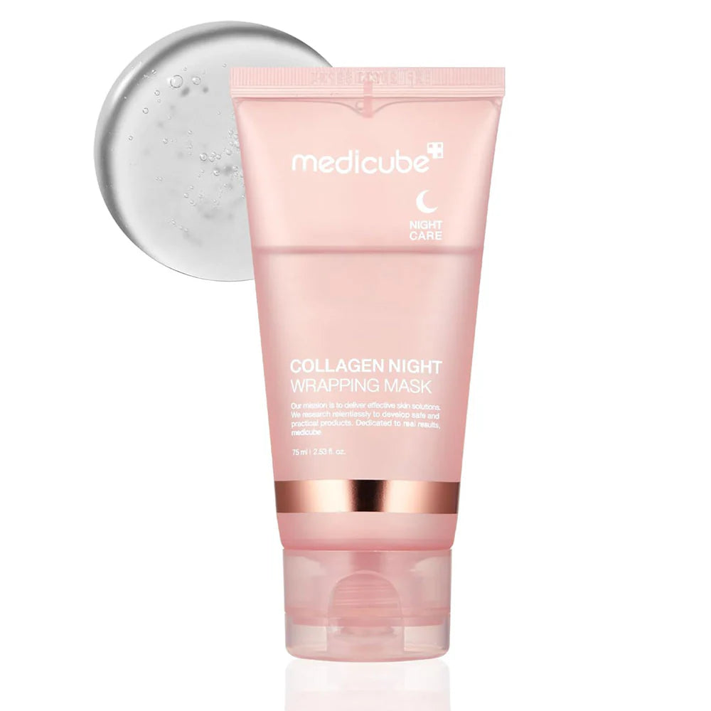 Medicube Collagen Night Wrapping Mask product benefits for firmness and hydration