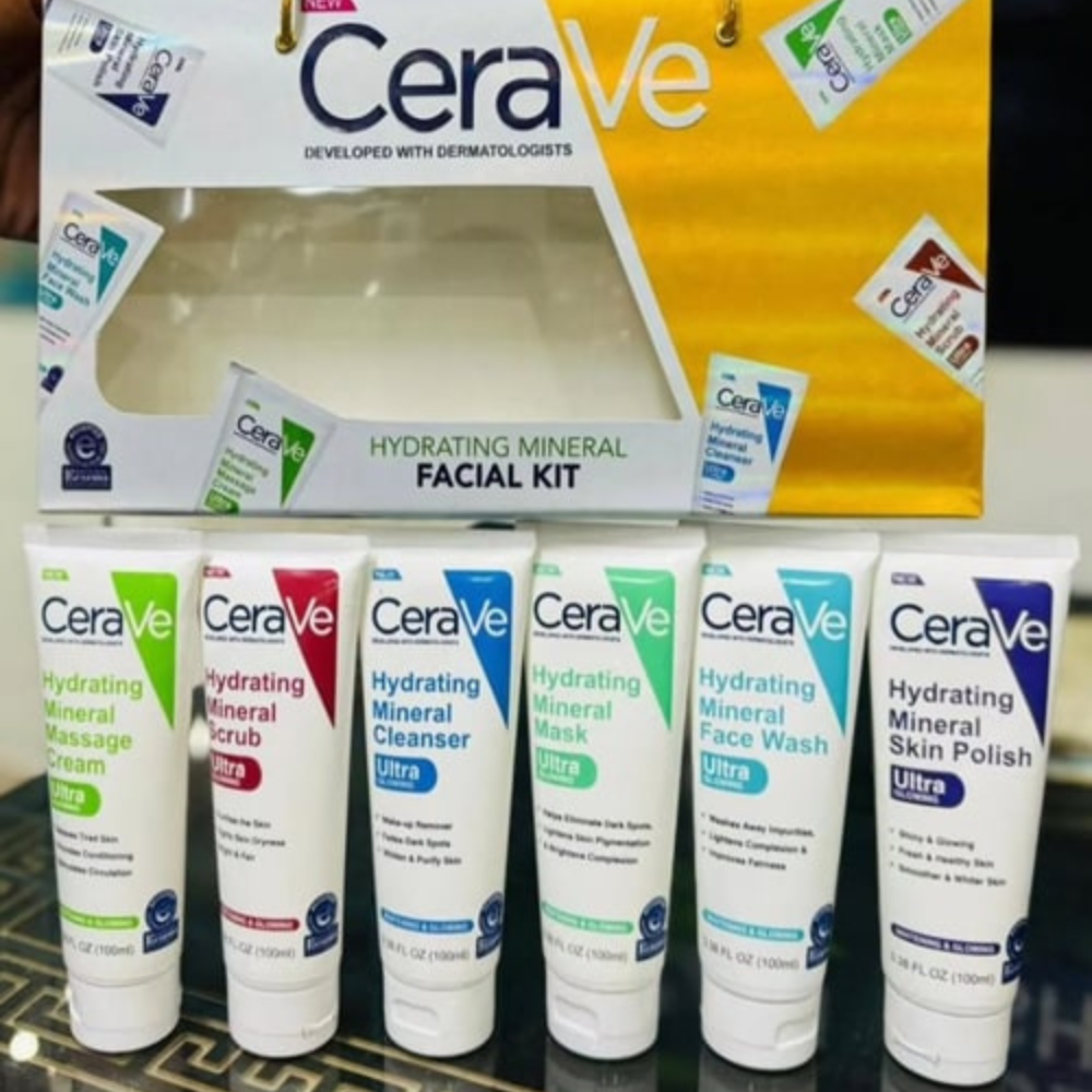 CeraVe Hydrating Mineral Facial Kit with sunscreen and moisturizer for daily skincare