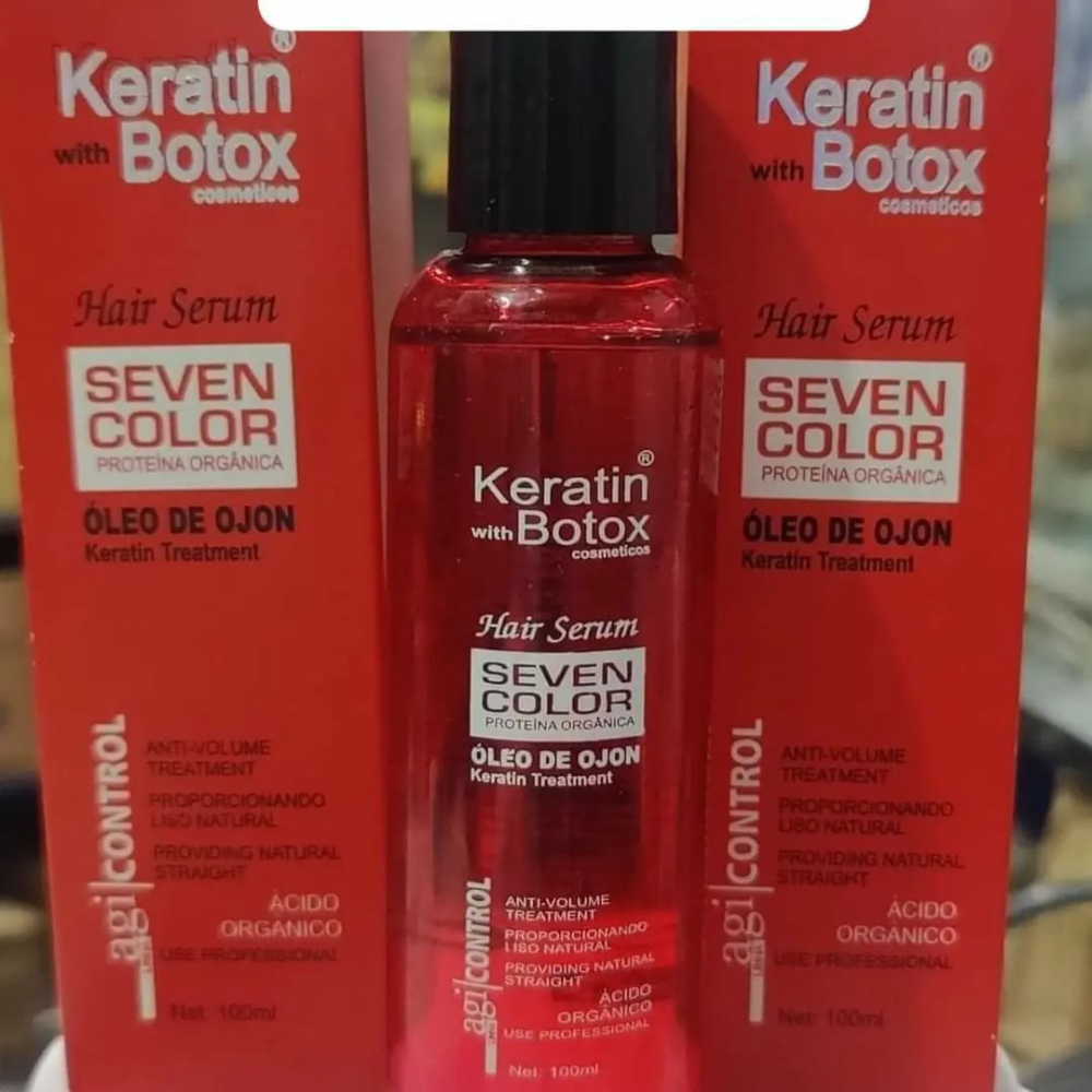 Seven Color Hair Serum 100ml for smooth shiny hair and frizz control