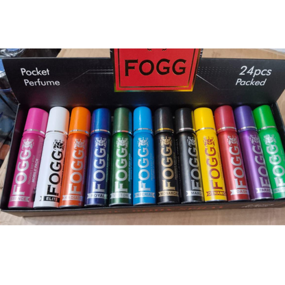 Fogg Perfume Body Spray Long Lasting No Gas Deodorant Mix Pack of 24 with variety of fragrances