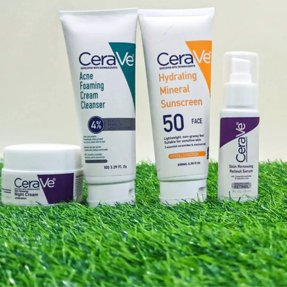 CeraVe 4-in-1 Glow Kit packaging showing dermatologist-recommended skincare routine