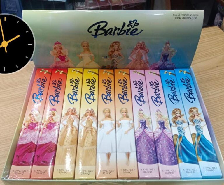 Barbie Pen Pocket Perfume collection with 5 different fragrances in stylish pen format