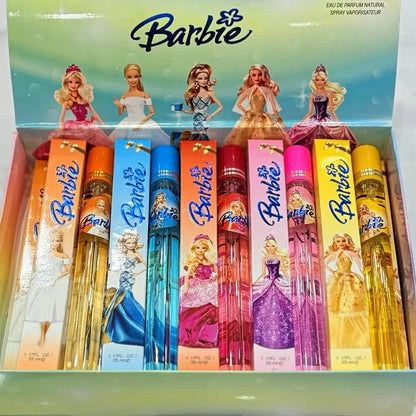 Barbie Pack of 5 Pen Pocket Perfume 35ml with portable spray pens for girls and women