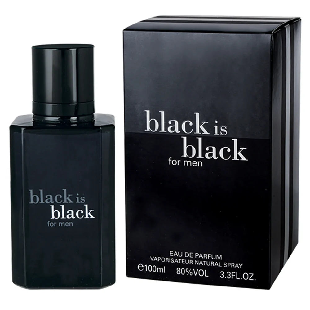 Black is Black Eau de Parfum for Men 100ml bottle with bold masculine fragrance