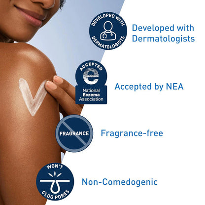  CeraVe Daily Moisturizing Lotion texture showing lightweight non-greasy formula