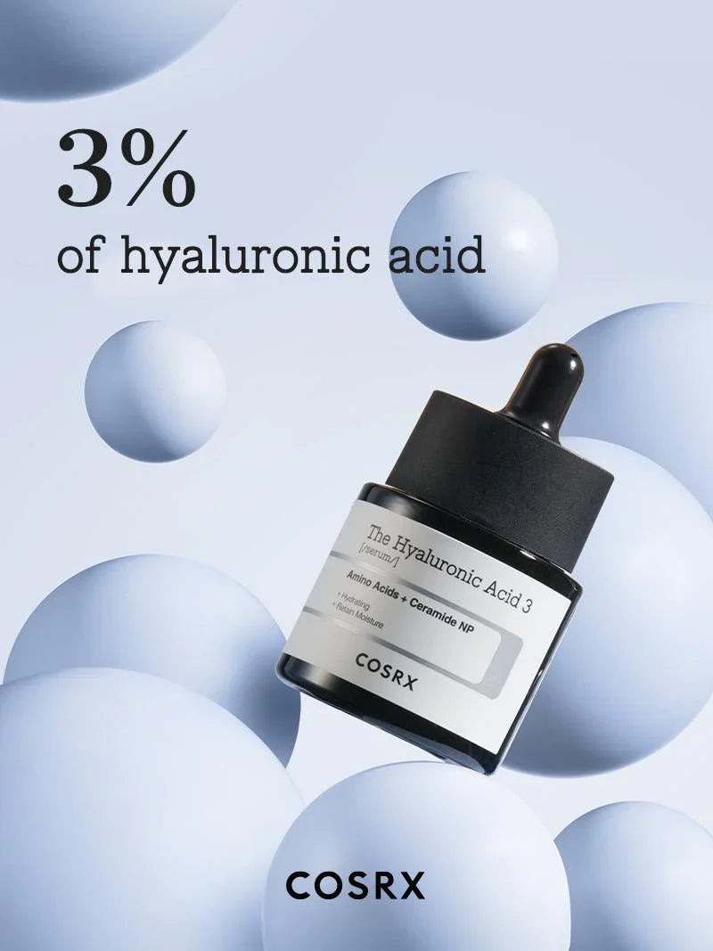Cosrx Hyaluronic Acid 3 Serum product benefits for plump hydrated skin