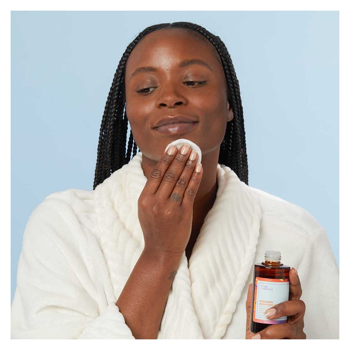 Good Molecules Niacinamide Brightening Toner texture showing lightweight hydrating toner formula