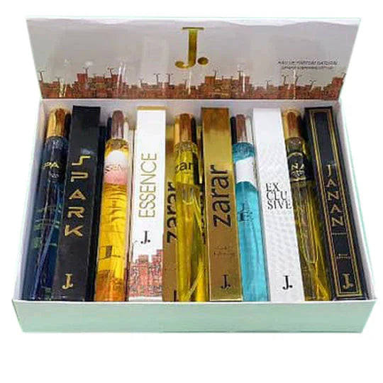 J. Perfume Gift Set pack of 5 pen perfumes with portable spray pens for women