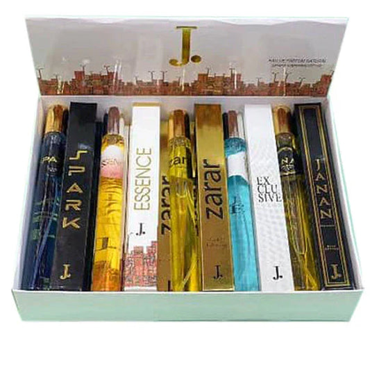 J. Perfume Gift Set pack of 5 pen perfumes with portable spray pens for women