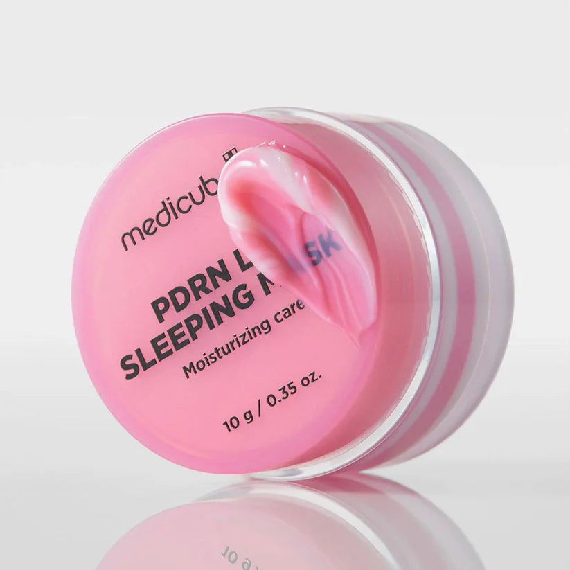 Medicube PDRN Lip Sleeping Mask packaging with PDRN technology for plump soft lips