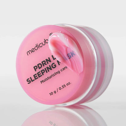 Medicube PDRN Lip Sleeping Mask packaging with PDRN technology for plump soft lips