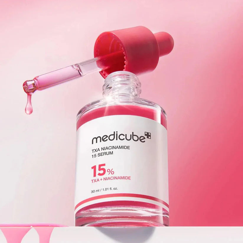 Medicube TXA Niacinamide 15 Serum texture showing concentrated brightening formula