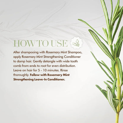Mielle Rosemary Mint Strengthening Conditioner product benefits for weak damaged hair repair