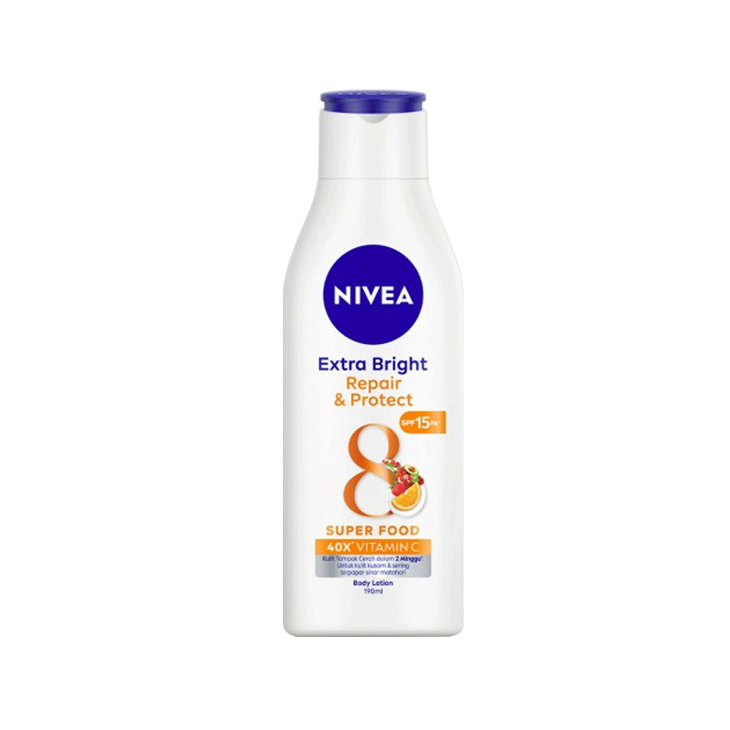 Nivea Extra Bright Body Lotion application showing smooth texture for even skin tone