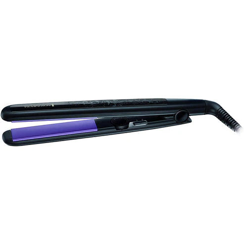 Remington S6300 Hair Straightener packaging with ceramic plates and temperature control for smooth sleek hair