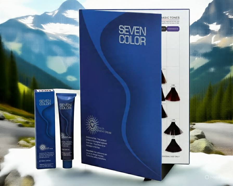 Seven Color Hair Color application showing smooth cream texture for even distribution